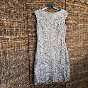 LAUREN Ralph Lauren evening lace mauve dress 6